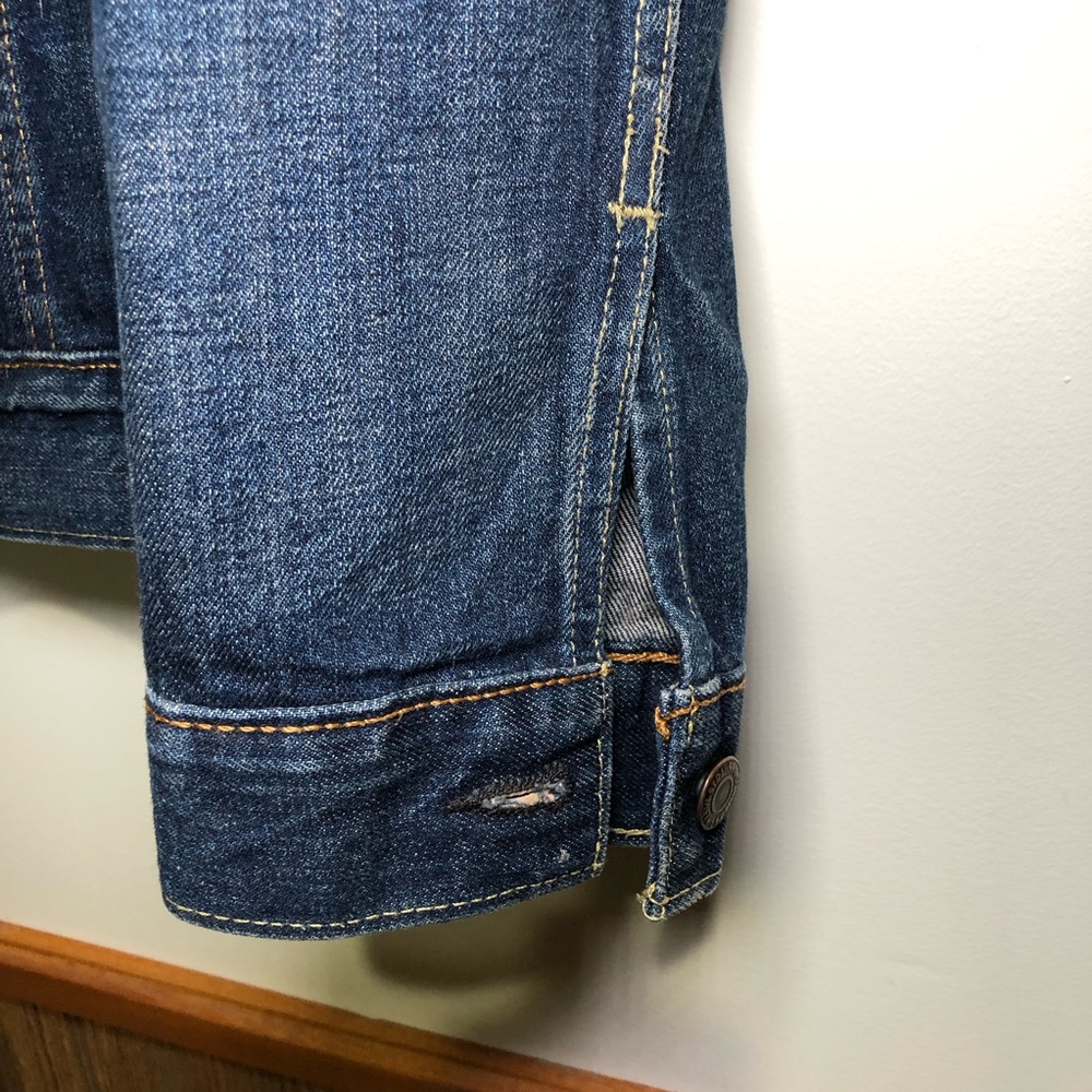 MEN’S VINTAGE LEVIS ORIGINAL RIVETED JEAN JACKET, SIZE M, IN NEW CONDITION - Picture 4 of 10
